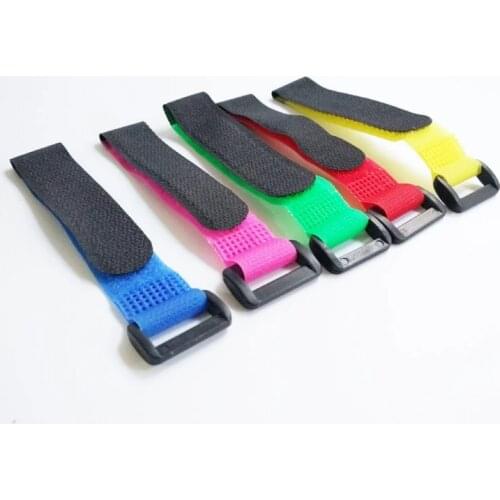 5pcs 2*20 30 45cm Magic Sticker Strap Lipo Battery Ribbon Fastener Reusable Cable Tie Wrap for 250 450 500 550 Quadcopter