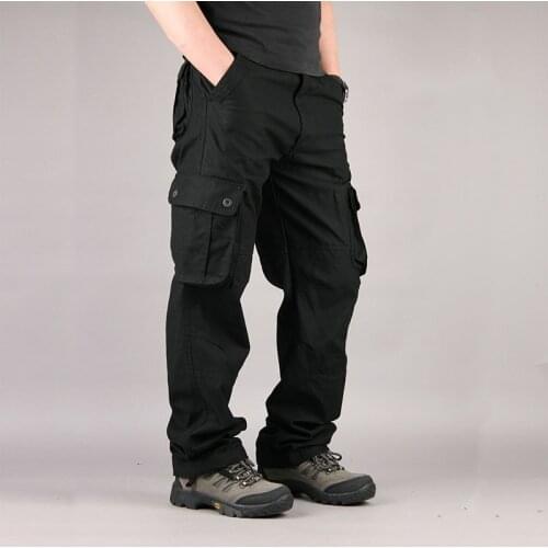 Cargo Pants Men Pants Mens Multi Pocket Sports Pants casual pants Mens Style Fashion Mens Work Pants Loose Cotton Comfort New