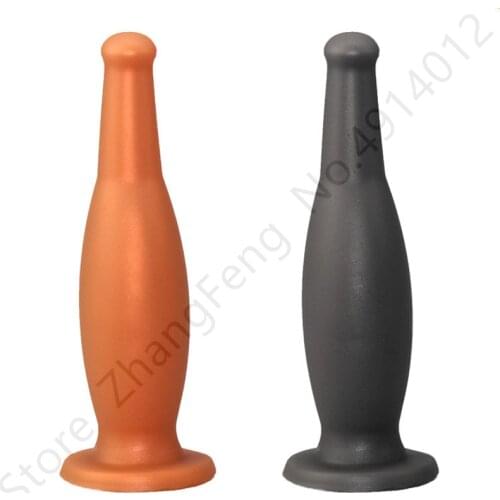 Beer Bottle Anal Dildo Soft Silicone Butt Plug Prostate Massager Vagina Masturbation Cock Adult Sex Toys for Women Sex Shop Dick