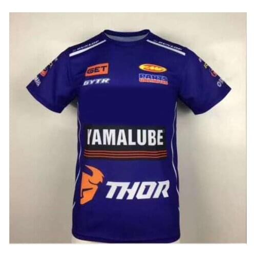 New Motocross Blue T-Shirt For Yamaha Moto Gp Car Fan Team Racing Motorcycle Bike Riding Cycling Breathable T-shirt