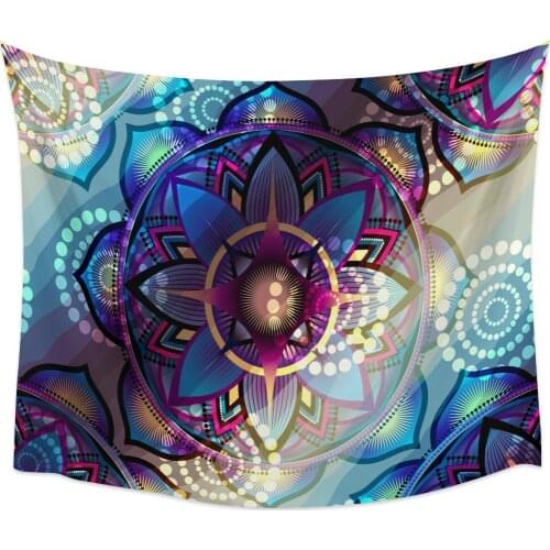Mandala Colorful Wall Tapestry Home Wall Decor Tapestry Bedroom Tapestry Wall Hanging Picnic Mat Yoga Mat