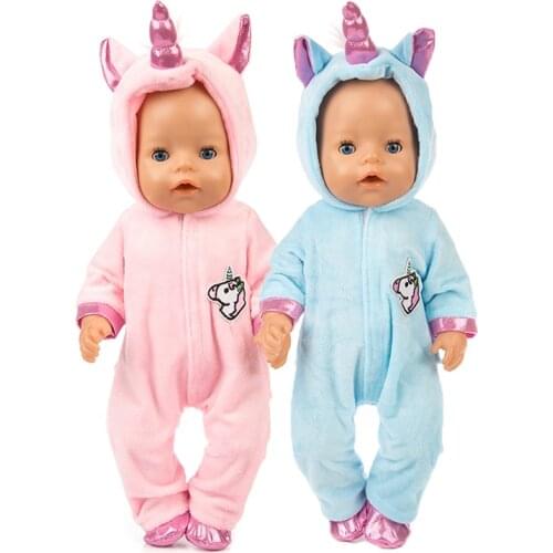 Hot 2pcs/set Doll Clothes Fit For 43cm baby Doll clothes reborn Doll Accessories