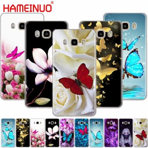HAMEINUO butterfly on white roses flower cover phone case for Samsung Galaxy J1 J2 J3 J5 J7 MINI ACE 2016 2015 prime