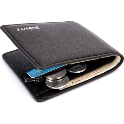 RFID anti stealing wallet for Mens coin and dollar bag for men