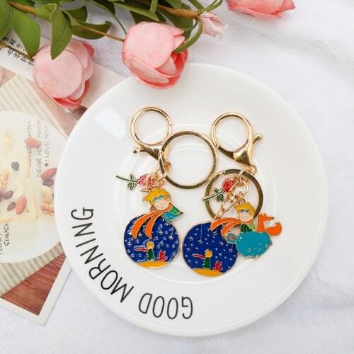 Creative Little Prince Keyring Cartoon Keychain Toys Kid Keyring Chains Handbag Schoolbag Charm Key Accessories