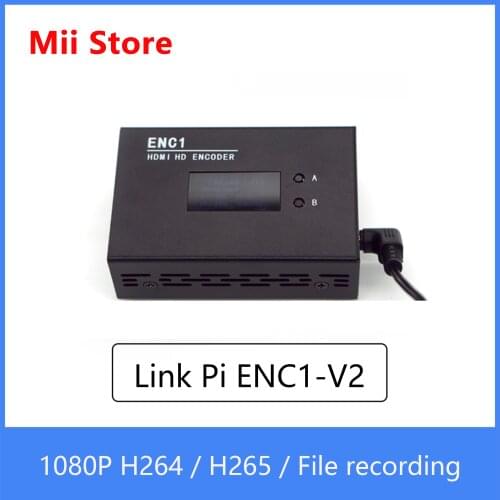Link Pi ENC1-V2 Hisilicon Hi3520DV400 HDMI Encoder Decoder HD SR/RTMP/RTSP/ONVIF/HLS Live Broadcast Supports YouTube, Facebook