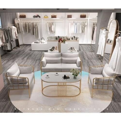 Womens clothing shop sofa small net red simple modern studio beauty salon reception leisure area Tieyi ins
