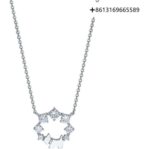 Fashion 925 silver necklace rose design fashion collarbone chain fashion women