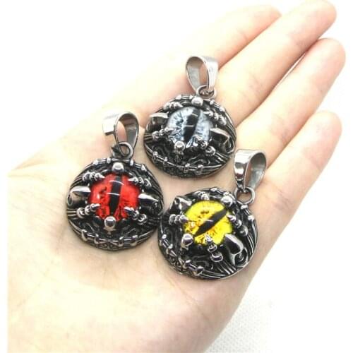 Claw Eyeball Pendant 316 Stainless Steel 3 Color Mens Hot Pendant