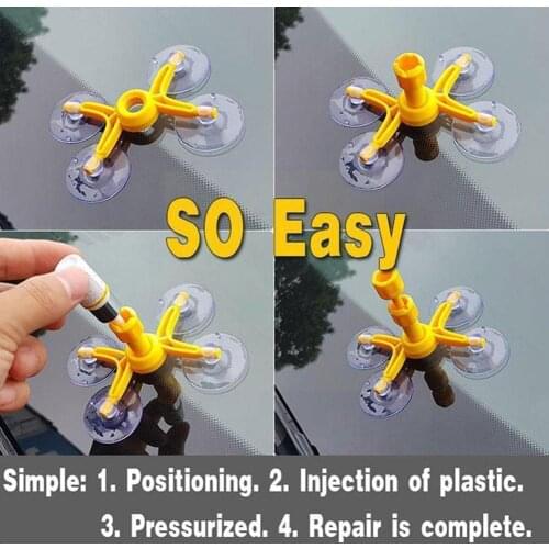 Car Styling Windshield Repair Kit Car Window Glass Tool Polishing Tool Repair Window Screen Restore Car Repair Scratch Crac R3M7