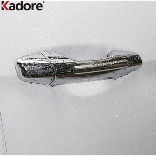 For Hyundai Santa Fe IX45 2013 2014 2015 ABS Chrome Side Door Handle Cover Trim Car Styling Sticker Exterior Accessories