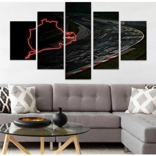 New Nurburgring Rally Track Circuit Racing Wall Art Canvas HD Posters Pictures Paintings Home Decor Living Room Decora