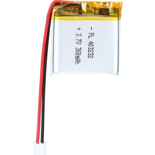 Mejuew 3.7V 360mAh 403232 Rechargeable Lipo Battery with JST Connector