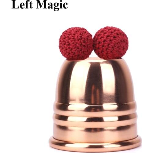 Super Copper Chop Cup (Diamter 7cm) - Magic Tricks Cup And Balls Close Up Magic Props High Quality Magnetic Magic Trick