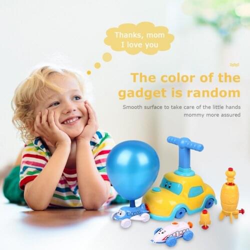 Funny Puzzle Car Early Education Toy Balloon Cars Children Gifts Science Experiments Portable Interactive Present