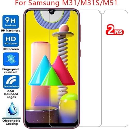 Protective tempered glass for samsung m31s m31 m51 screen protector on galaxy m 31 s 31s 51 31m 51m n31s n51 film samsun galaxi