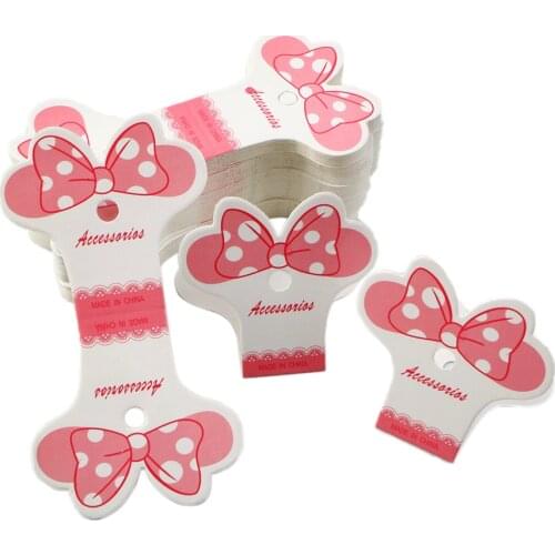 200pcs Cute Paper PVC card cards for Earring Necklace Bracelet Hair Band Jewelry Display Packaging,200Yc10991