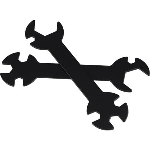 2pcs 3D Printer Nozzle Wrench 5 IN 1 Steel Spanner Wrench Flat Fit MK8 MK10 V6 Nozzle Heater Block Multi Function Nozzle Tool