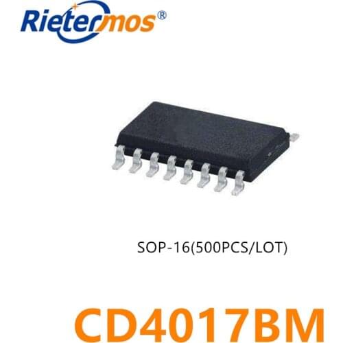 500PCS CD4017BM CD4017 SOP16 SOP-16 MADE IN CHINA