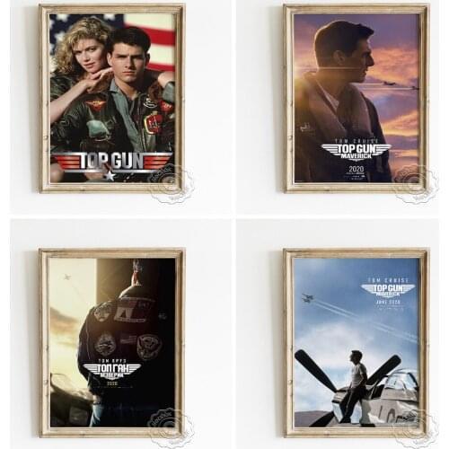 American Action Film Top Gun Publicity Poster, Air Combat Art Prints Canvas Painting, Aircraft Carriers Naval Fighter Home Decor