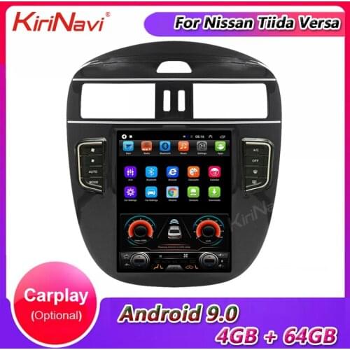 KiriNavi 10.4 Inch Android 9.0 Car Radio For Nissan Tiida Versa Auto GPS Navigation Car Multimedia Player Stereo 4G HD 2016