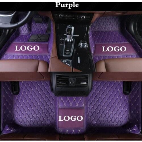 Car Floor Mats for Subaru Outback Crosstrek Impreza XV BRZ Forester Legacy TRIBECA WRX Automobile Carpet Cover Rug Liners Purple