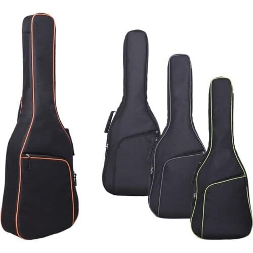 101 x 34 x 5cm Oxford Fabric Electric Guitar Case Colorful Edge Gig Bag Double Straps Pad 8mm Cotton Thickening Soft Cover
