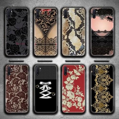 TOPCASHOP Love Lace Flower Phone Case For Samsung Galaxy Note20 ultra 7 8 9 10 Plus lite J7 J8 Plus 2018 Prime M21