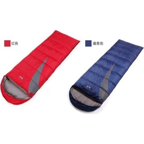 Cotton 3 Season Sleeping Bag 210*75CM Camping Sleeping Bag Camping supplies Color Can Choose Free shipping