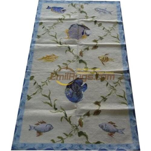 Needle-point Knits Hand-made Carpets Full Width Design Needle Point Hand-woven Carpet Woven Antique