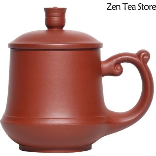 420ml Yixing Raw Ore Purple Clay Teacup Zisha Tea Set Water Cup Coffee Soup Purple Sand Tea Cup Health Cup Drink Cup Wine Set