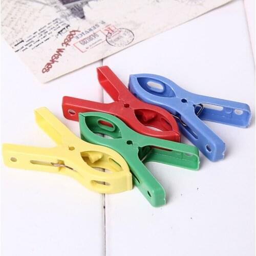 Stronging Plastic Color Clips Beach Towel Clamp To prevent the wind Clamp Clothes Pegs Drying Racks Retaining Clip