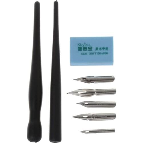 YYDS Manga Dip Pen Holder Set Comic Drawing Painting Tools Kit Calligraphy + 5 Nibs