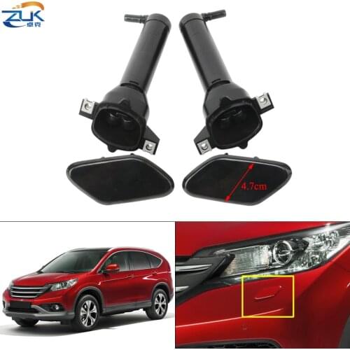 ZUK Front Bumper Headlight Washer Nozzle Actuator Pump For HONDA CR-V CRV Euro 2012-2017 Headlamp Water Spray Jet Cover Cap Lid