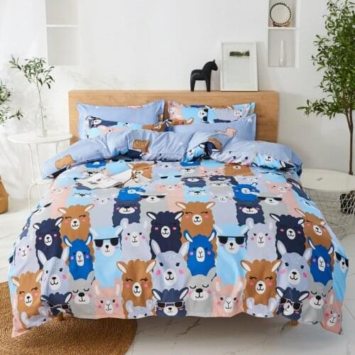 Cartoon bed set kawaii queen king size Bedding Set Luxury bedroom comforter set for Children Girl cute duvet cover set home