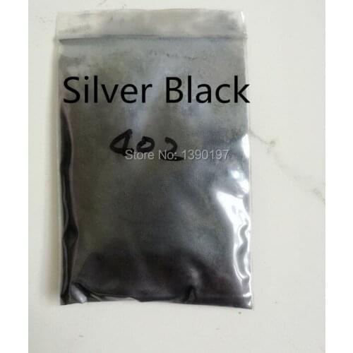 Natural mica pearl pigment powder silver black 25grams/lot of 402
