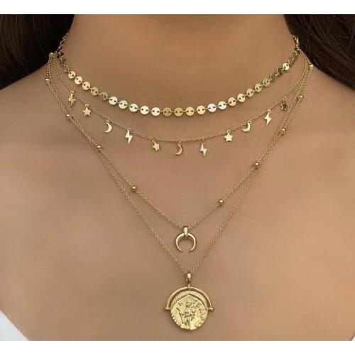 Real 925 Sterling silver gold filled vermeil jewelry minimal delicate mini moon star light bolt charm choker necklace jewelry