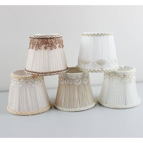Commonly used Luxury Style, Pink Lace Lamp shades, High Quality Glass Crystal Chandelier Lampshade, Clip on