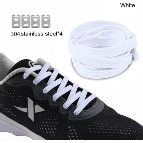 1pair 16 Color No Tie ShoeLaces Elastic Rubber Shoe Laces Kids Adult Sneakers Shoelaces Flat Quick ShoeLace 100CM lacets baskets