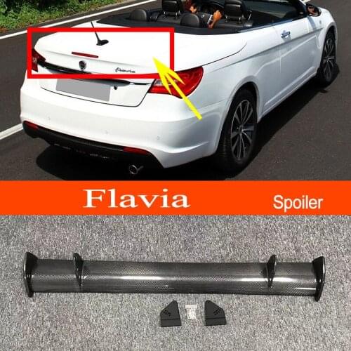 Flavia Real Carbon Fiber GT-style Car-styling Sporty Rear Trunk Wing Spoiler for LANCIA Flavia Sedan