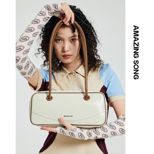 Amazing Song Smiley Face Pillow Bag Female 2021 New French Stick Armpit Bag Single Shoulder fitness Portable AS Bag