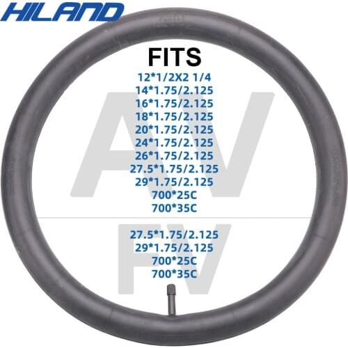 Bicycle Bike Tire 12/14/16/18/20/24/26 inch Inner Tubes Schrader Tyres 1.75/2.125 inch width Bike Cycling Tire Rubber Tube