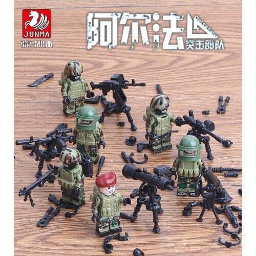 Military Man Model Special Police Army Field Alpha Special Forces Set Up Boy Toys