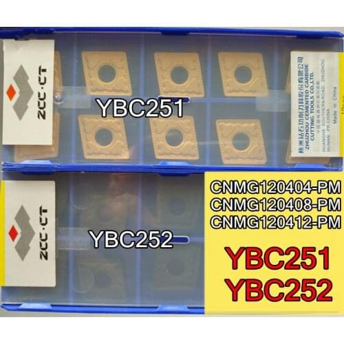 CNMG120404 CNMG120408 CNMG120412 PM YBC251 YBC252 10pcs 50pcs Zcc.ct Carbide insert Processing: steel