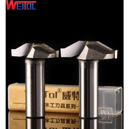 Weitol 1 pcs 1/2" inch 12.7 mm thin wood carbide Trapezoidal carving bit cabinet door router bit