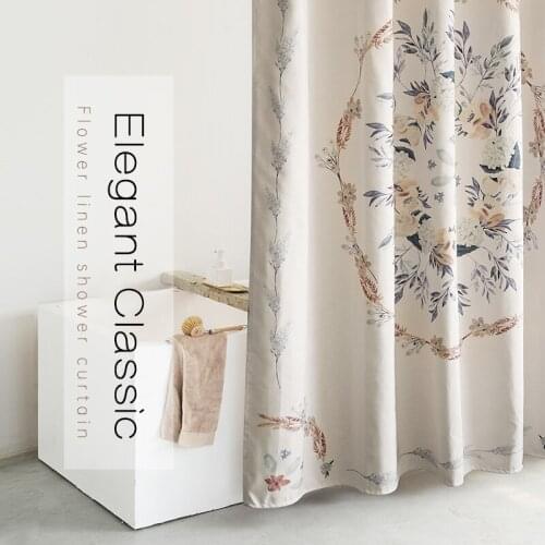NEW not in Flower bathroom Waterproof Shower Curtain Thicken Bathroom Shower Partition Curtain Mildew Proof Japanese Style NEW
