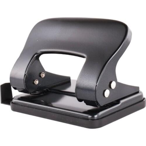 2 Hole Puncher Round Hole Puncher Stationery 20 Sheets Capacity Skid-Resistant Base Manual Punching for Paper Chipboard