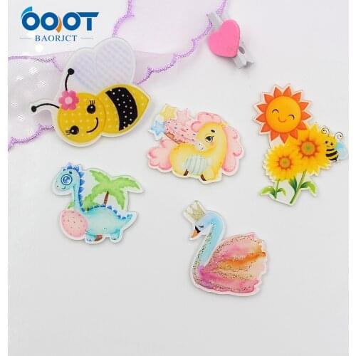 20613-1,5pcs/lot cartoon Acrylic Flat back Jewelry accessories materials, DIY handmade Childrens headdress decoration