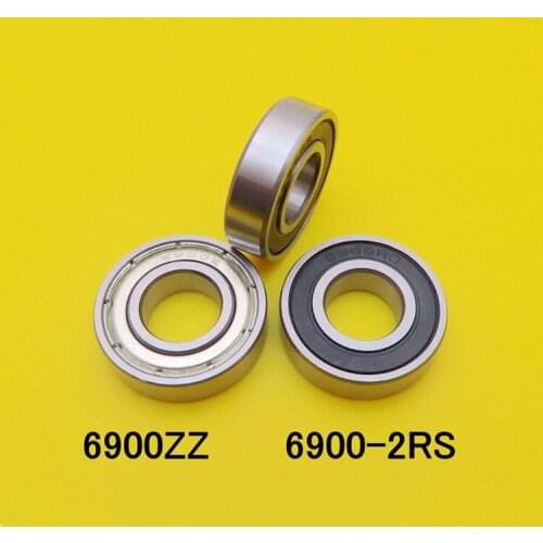 50pcs bearing 6900ZZ 6900-2RS 10x22x6 thin wall deep groove ball bearings 6900-2Z 6900RS 61900ZZ 10*22*6mm