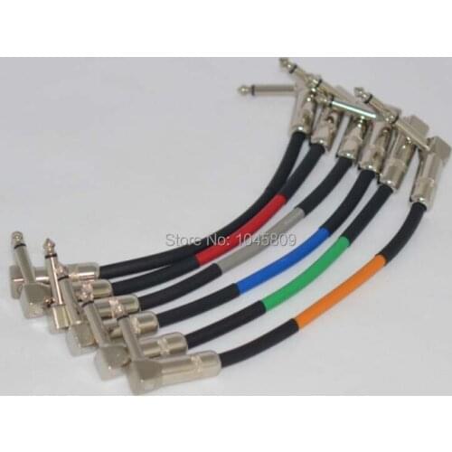6 X 21CM Guitar Patch Cables Effects Cable Guitar Cable Wire Effect Pedal Cable Stomp Box Free Shipping